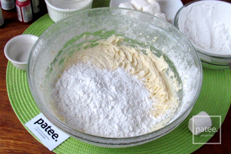 Новогоднее печенье Тающие снеговики - Шаг 8