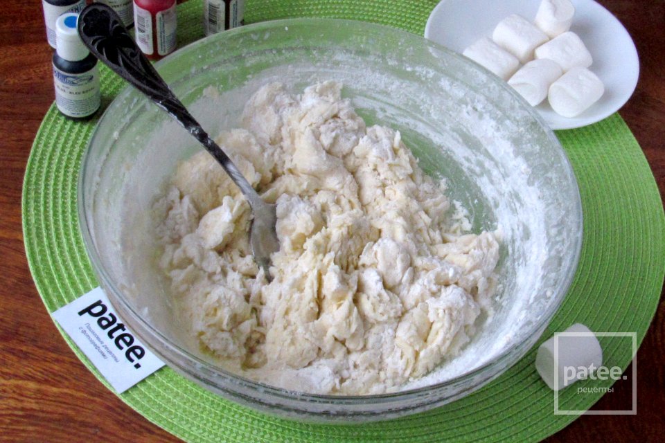 Новогоднее печенье Тающие снеговики - Шаг 9