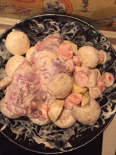 Окорочок запеченная с грибами - Шаг 1