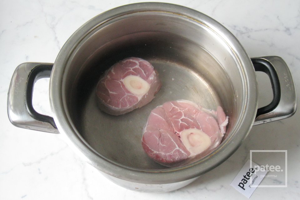 Холодец из говяжьей голени и курицы - Шаг 2