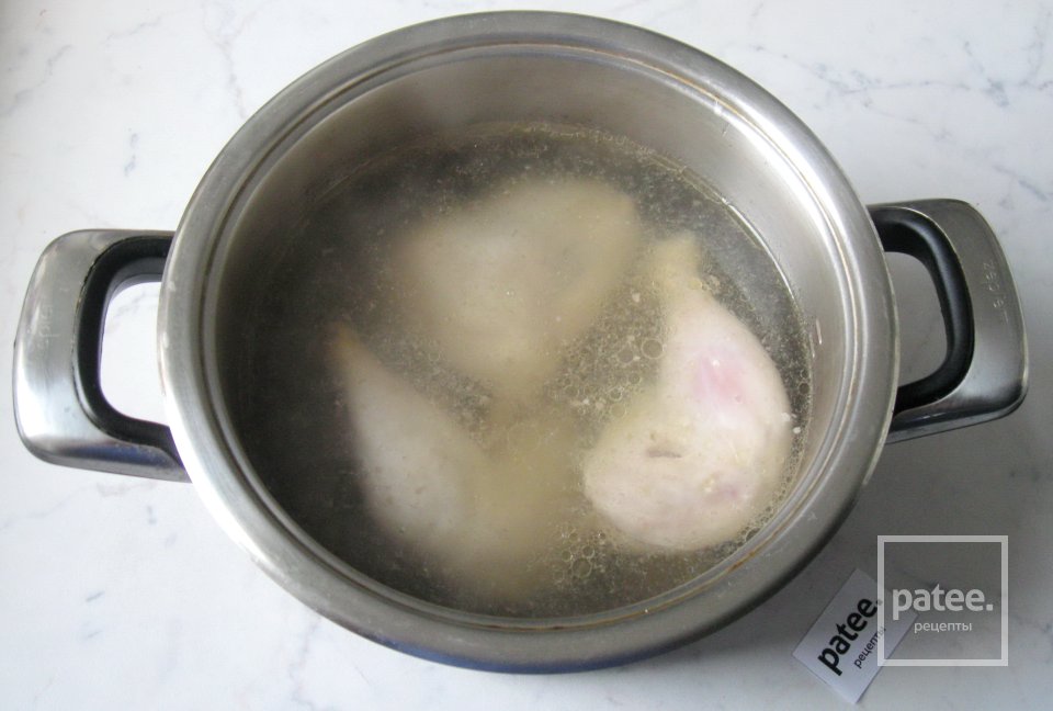 Холодец из говяжьей голени и курицы - Шаг 3