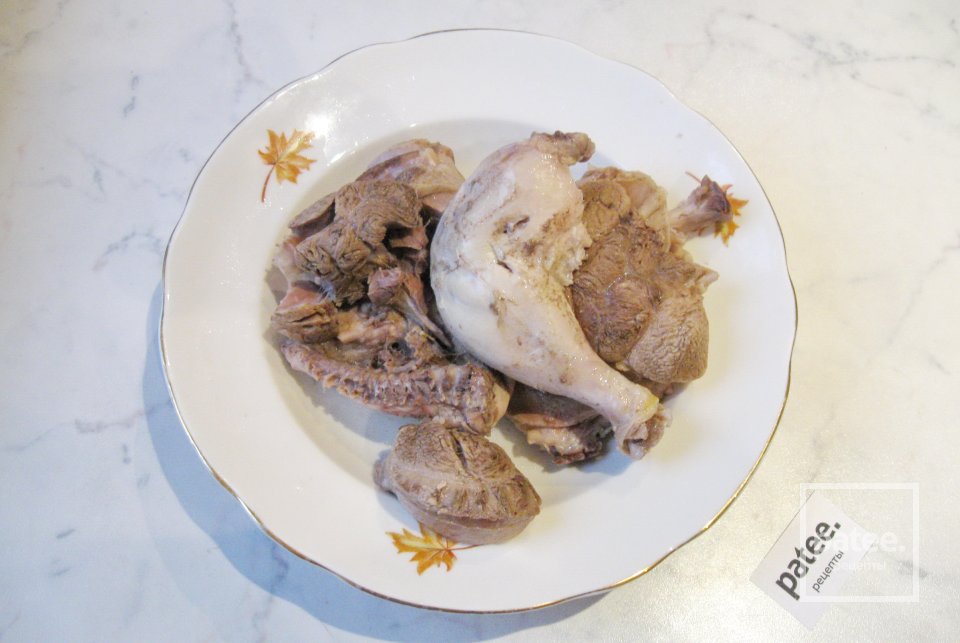 Холодец из говяжьей голени и курицы - Шаг 7