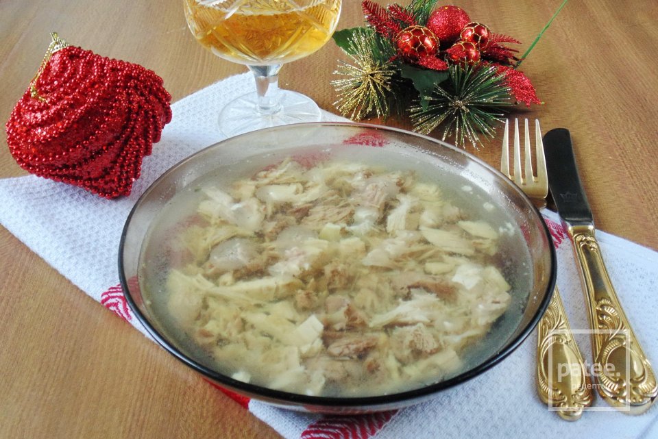 Холодец из говяжьей голени и курицы - Шаг 12