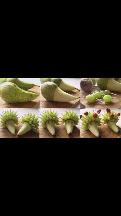 Ежик фруктовый - Шаг 1