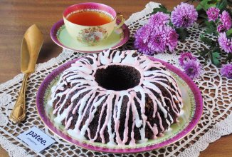 Кекс с орехами и какао