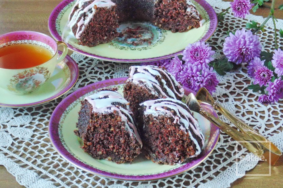 Кекс с орехами и какао - Шаг 11