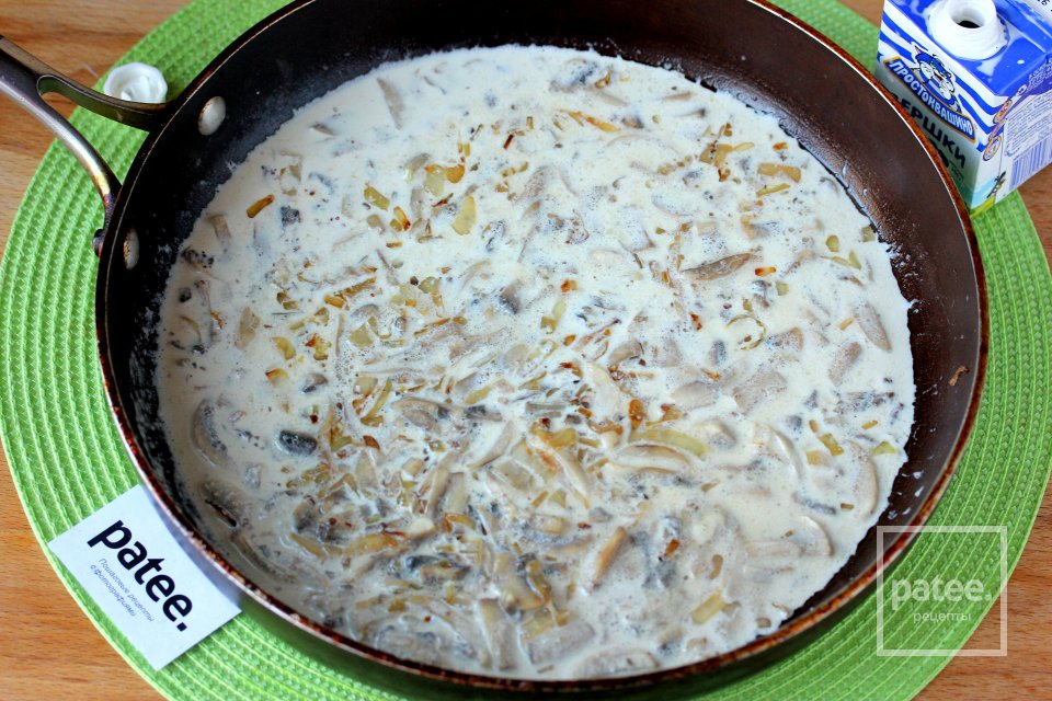 Жульен из рыбы с грибами - Шаг 9