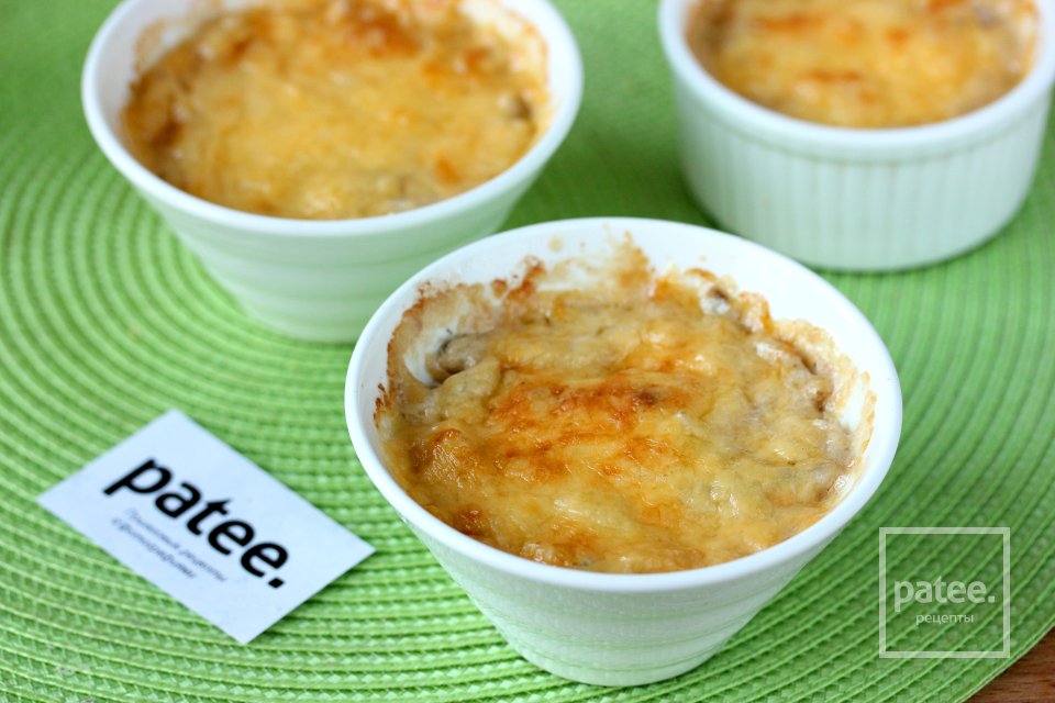 Жульен из рыбы с грибами - Шаг 13