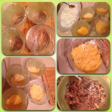 Порционный салат из сайры - Шаг 1