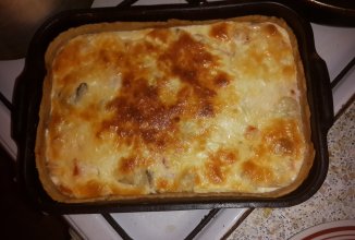 Лоранский Пирог с курицей и грибами