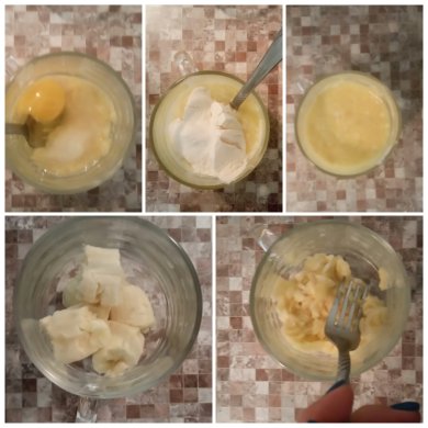 Банановый кекс в кружке - Шаг 2