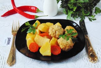 Рыбные тефтели с картофелем