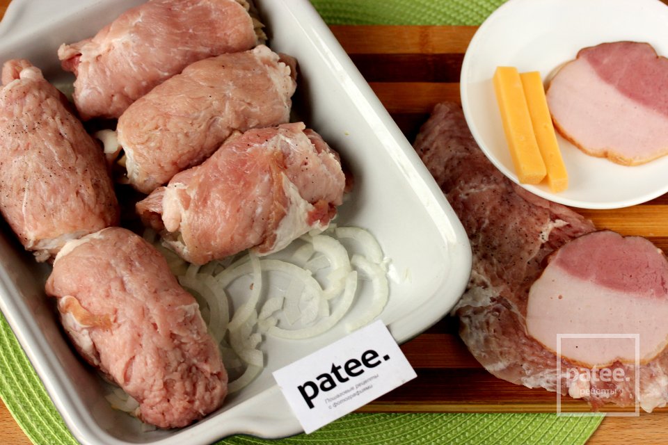 Свиные рулетики с начинкой - Шаг 11