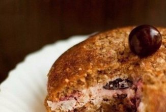 Творожно-вишневый десерт