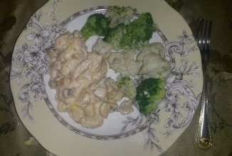 Курочка с грибами и сыром