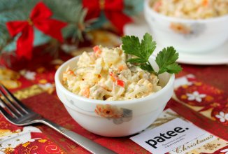 Салат Оливье с крабовыми палочками