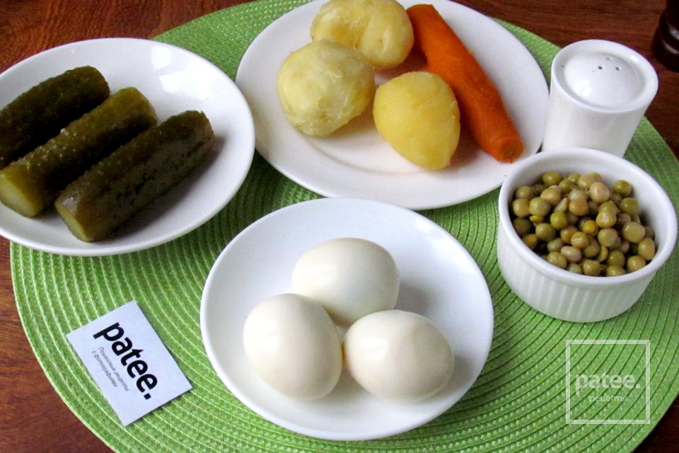 Салат Оливье с крабовыми палочками - Шаг 3