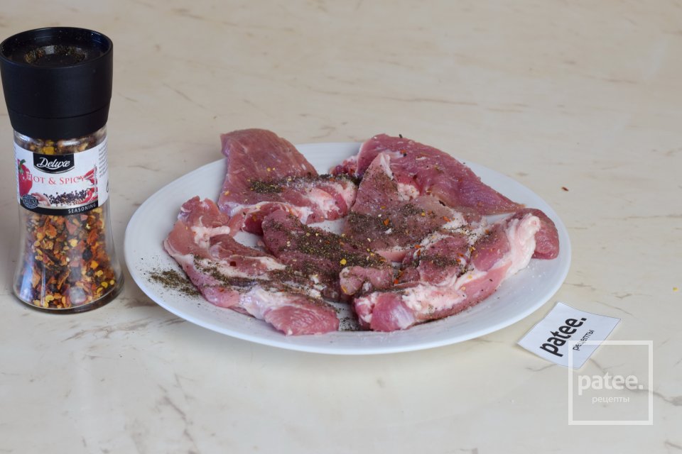 Свинина с соусом из киви - Шаг 5