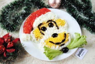 Новогодний салат Обезьянка
