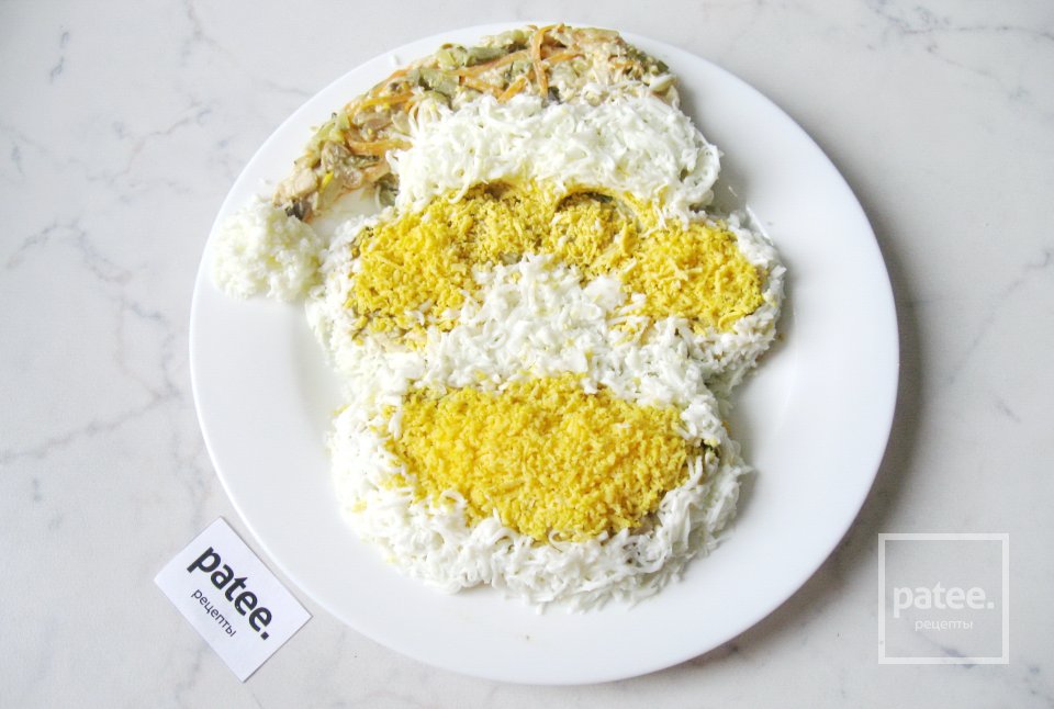 Новогодний салат Обезьянка - Шаг 15