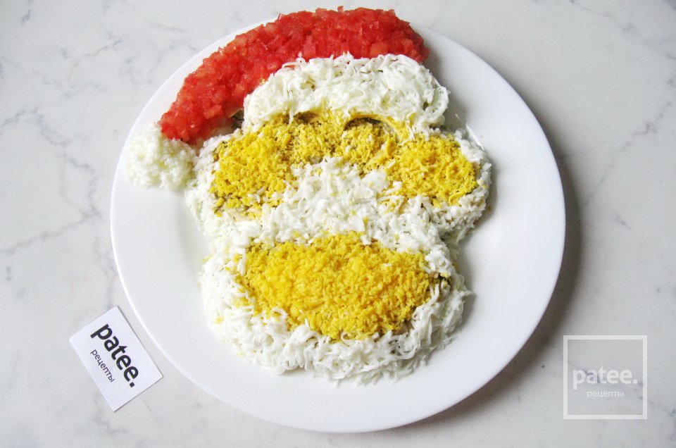 Новогодний салат Обезьянка - Шаг 17