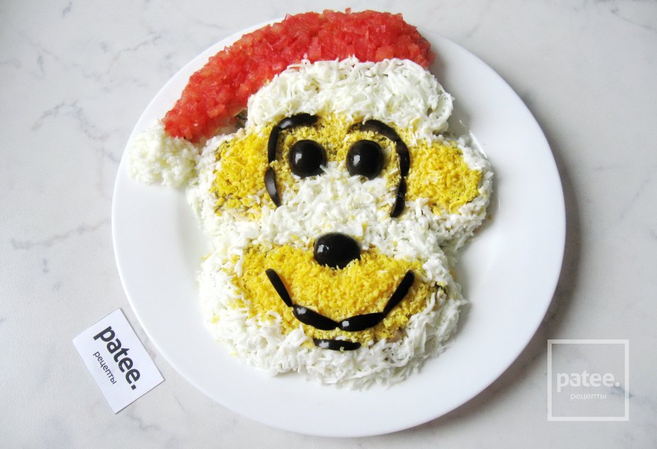 Новогодний салат Обезьянка - Шаг 18