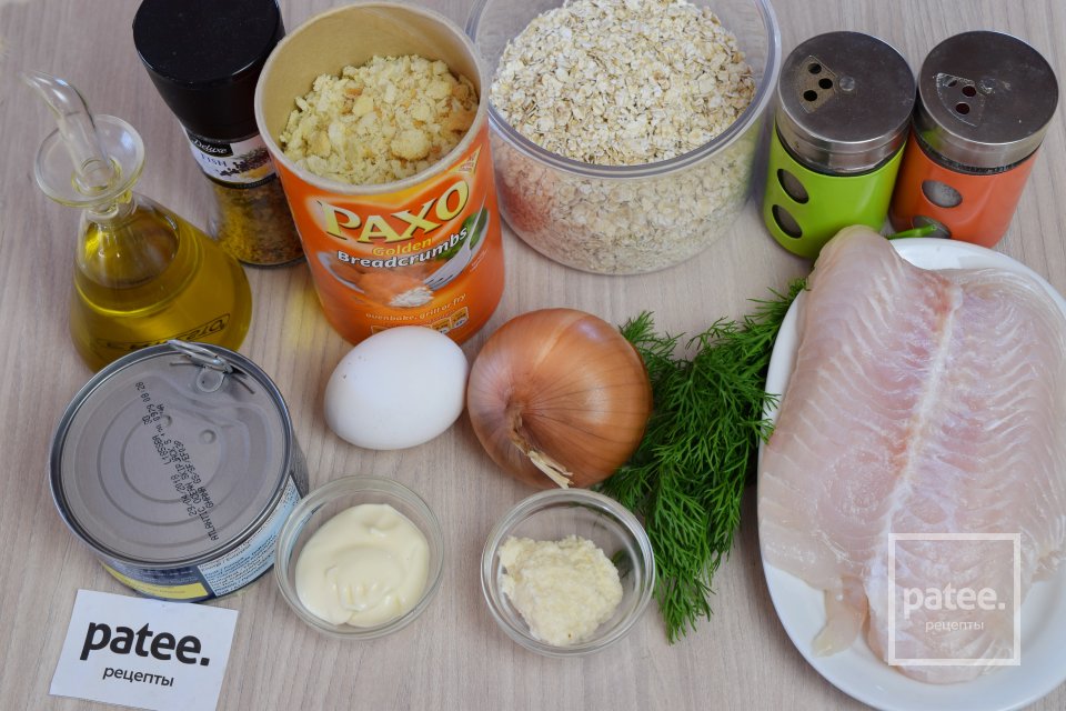 Рыбные палочки из тилапии и консервированного тунца - Шаг 1