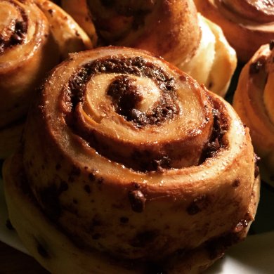 Будочки-улитки с шоколадной крошкой - Шаг 13