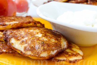 Сырные оладьи