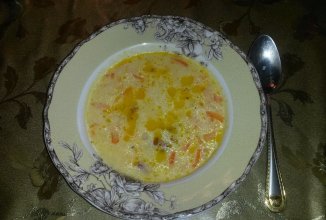 Сырный суп с краковской колбаской