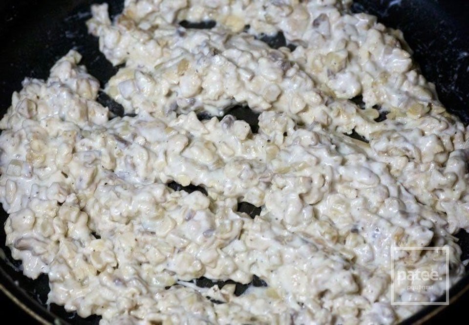 Шампиньоны с курицей и сыром. - Шаг 3