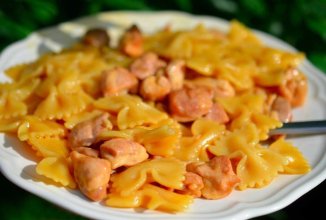 Фарфалле с курицей и Медом