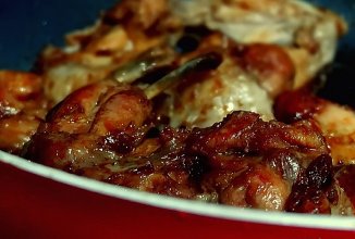 Куриные крылья в соево-медовом соусе