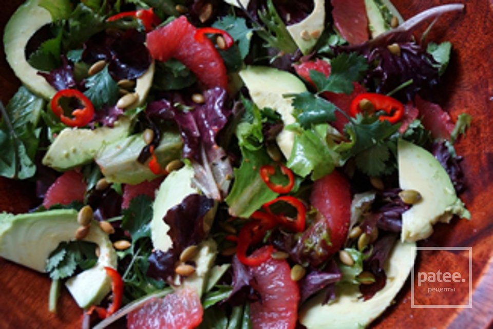 Салат из авокадо и грейпфрута - Шаг 3