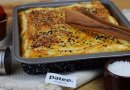 Картофельно-мясной пирог на слоеном тесте