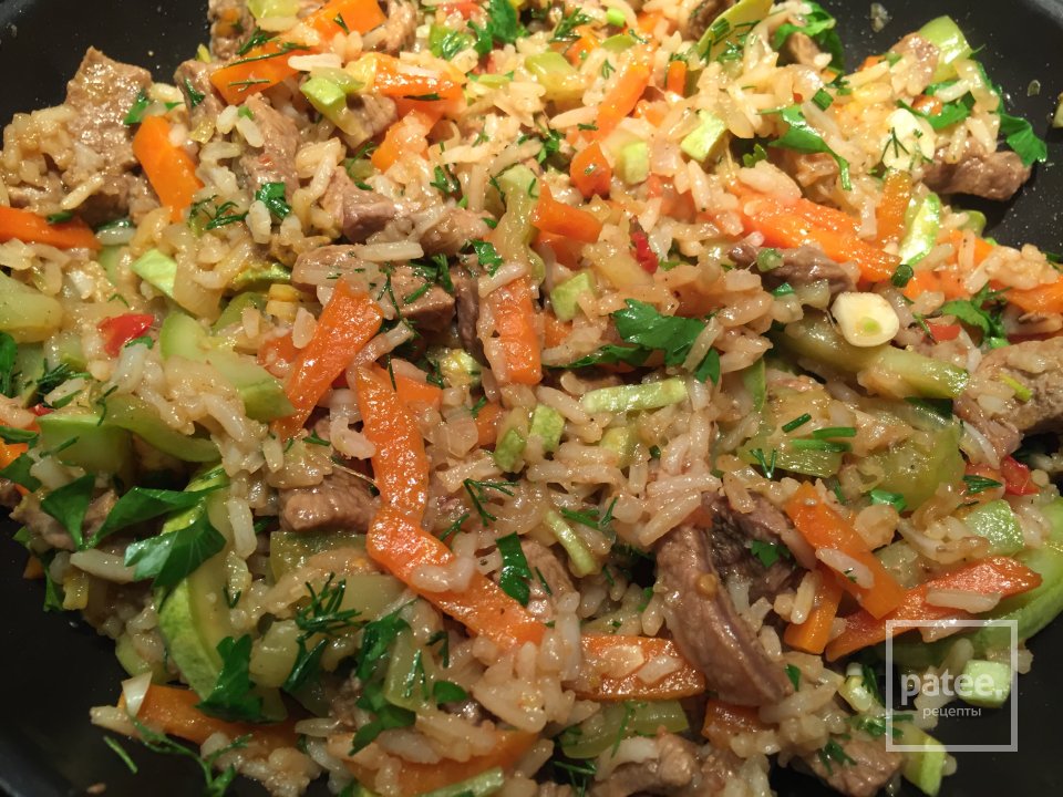 Рис с говядиной и овощами - Шаг 8