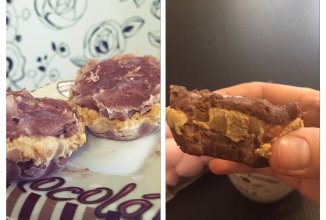 Корзиночки с арахисовой пастой