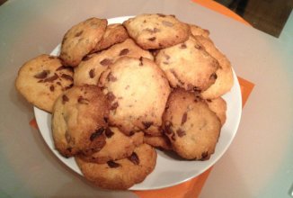 Быстрое печенье с шоколадом