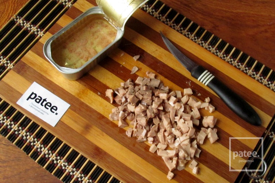 Сырные корзиночки с печенью трески - Шаг 10