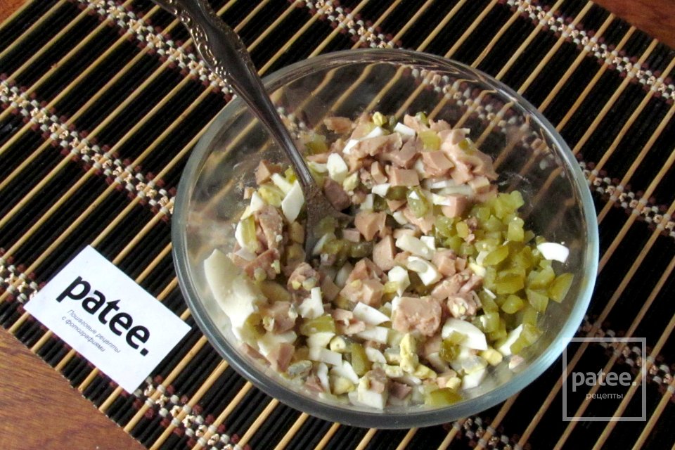 Сырные корзиночки с печенью трески - Шаг 12