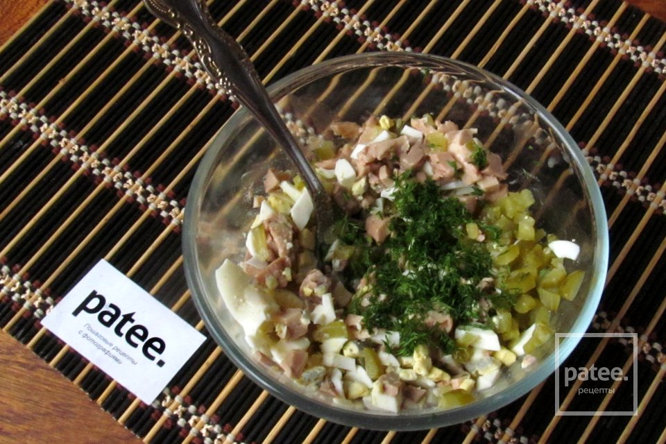 Сырные корзиночки с печенью трески - Шаг 13