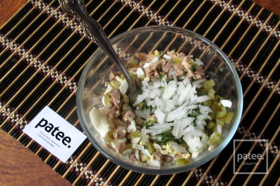 Сырные корзиночки с печенью трески - Шаг 14