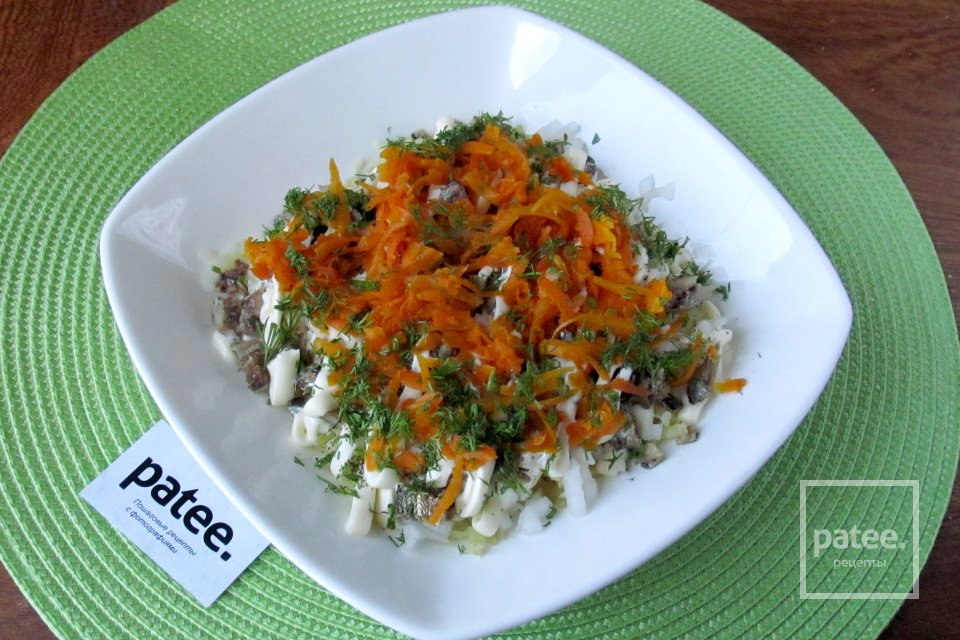 Салат Рыбки в пруду - Шаг 10