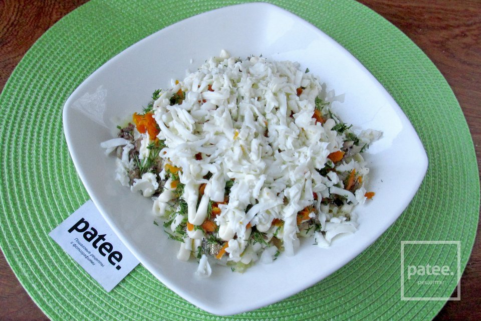 Салат Рыбки в пруду - Шаг 11