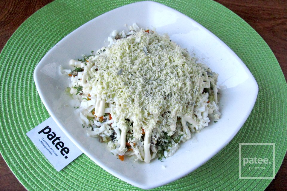 Салат Рыбки в пруду - Шаг 13