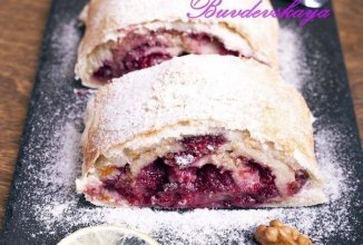 Ленивый штрудель с вишней