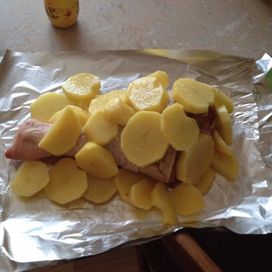 Голень индейки с картофелем - Шаг 2