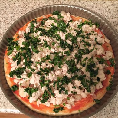 Пирог с курицей и сыром на картофельном корже - Шаг 2