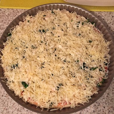 Пирог с курицей и сыром на картофельном корже - Шаг 3