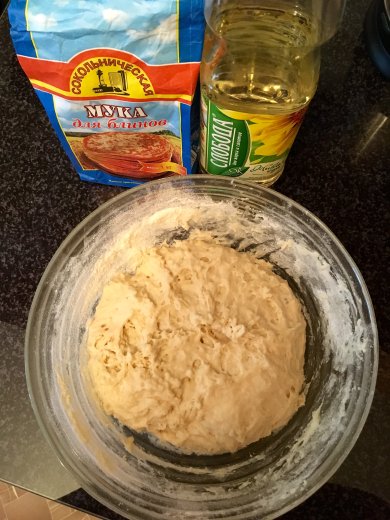 Беляши и жаренные пирожки на блинной муке. - Шаг 1